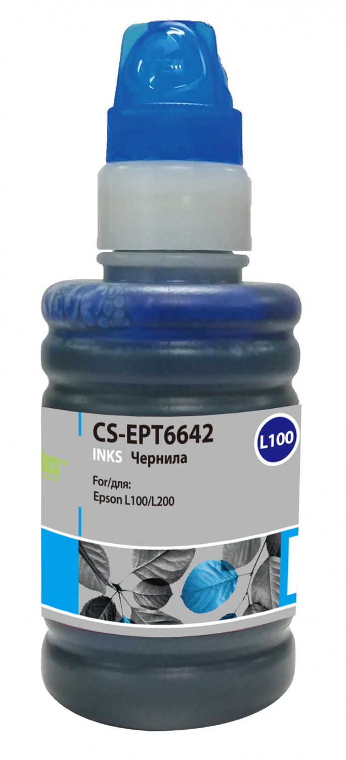 CACTUS CS-EPT6642 Чернила для Epson L100, голубые, 100ml