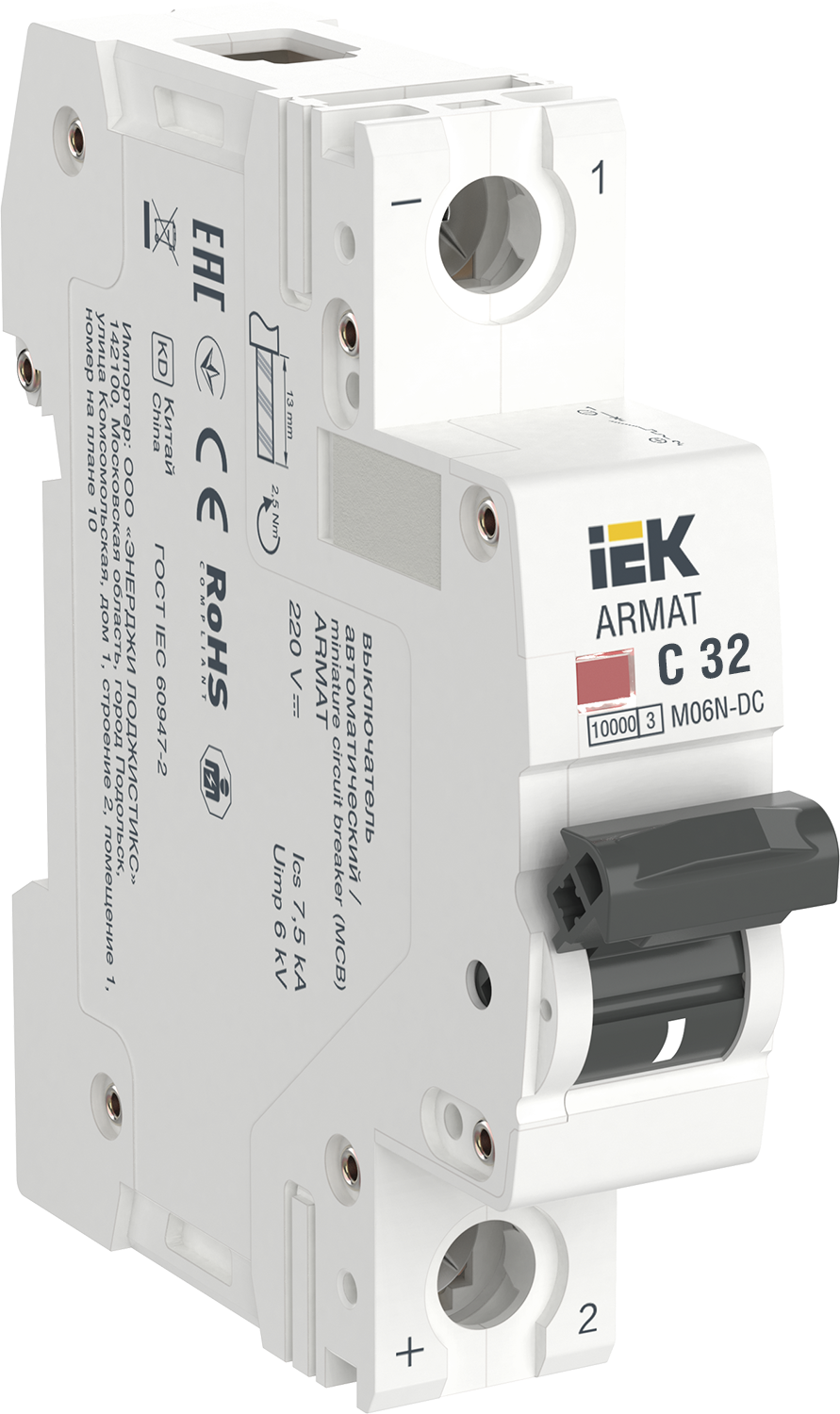 ARMAT Авт. выкл. M06N-DC 1P C 32А IEK