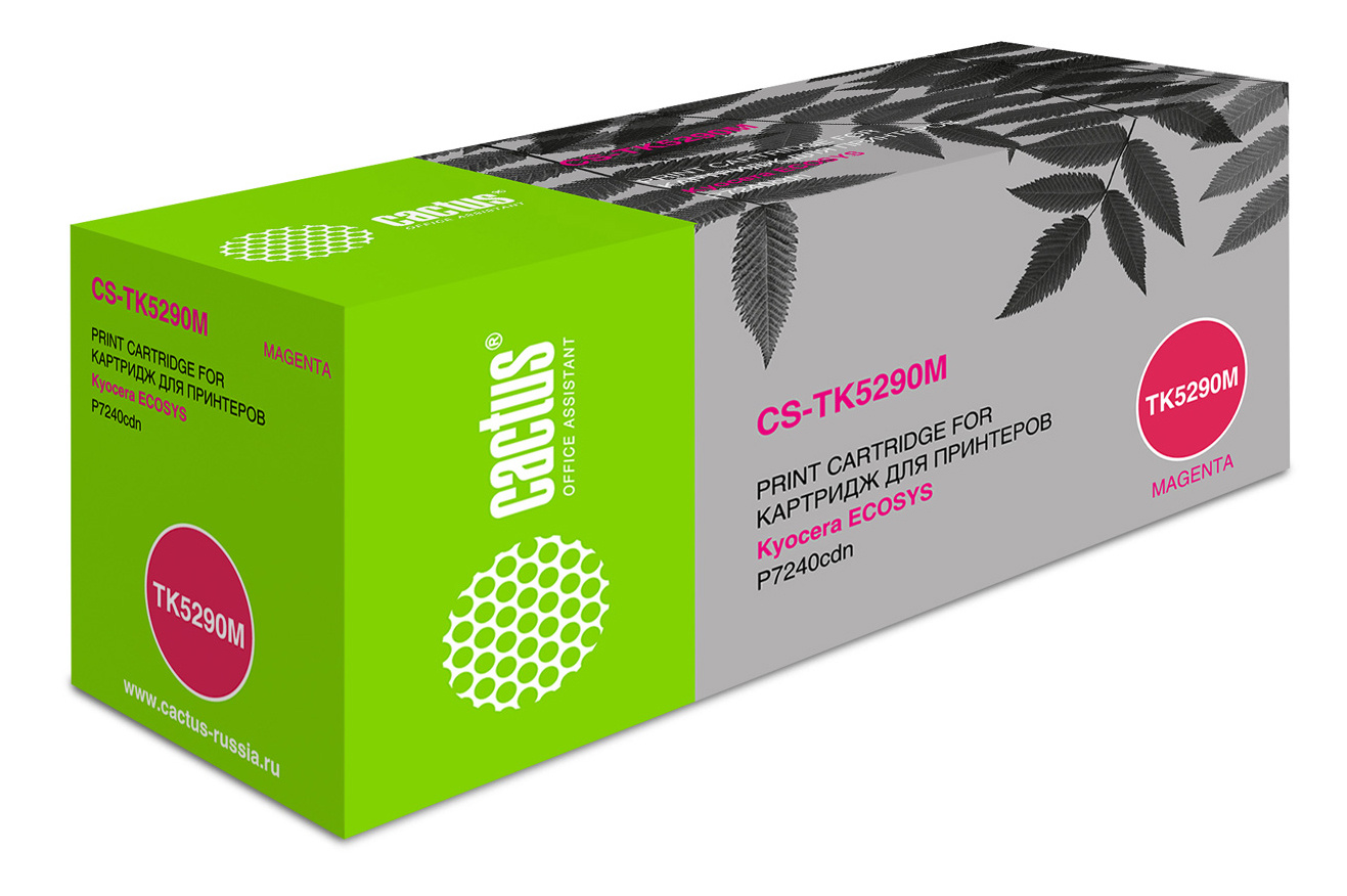 -/ Картридж лазерный Cactus CS-TK5290M TK-5290M пурпурный (13000стр.) для Kyocera Ecosys P7240cdn