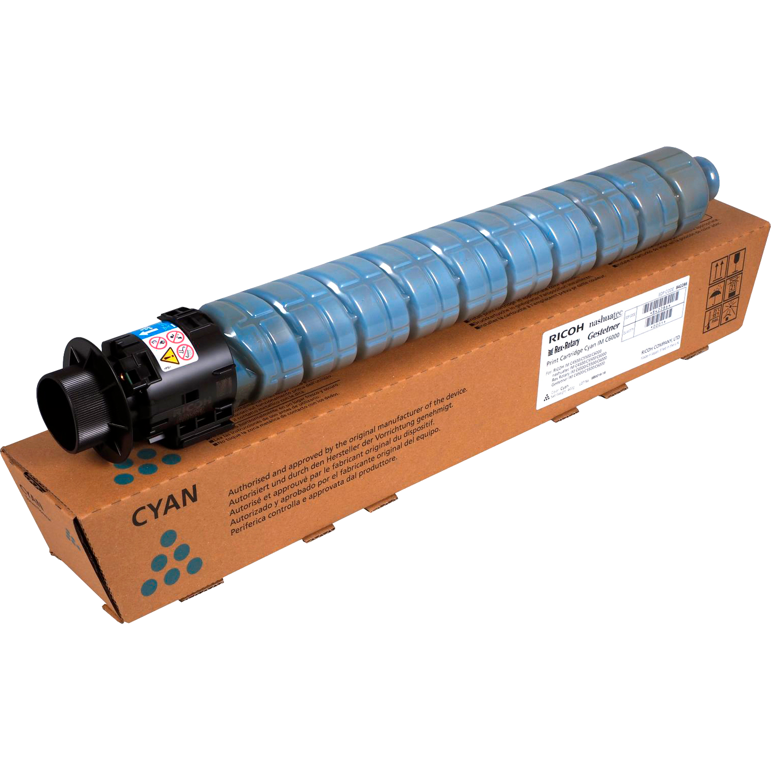 Тонер-картридж тип IMC6000 голубой для Ricoh IMC4500/5500/6000 (22500стр) 842286