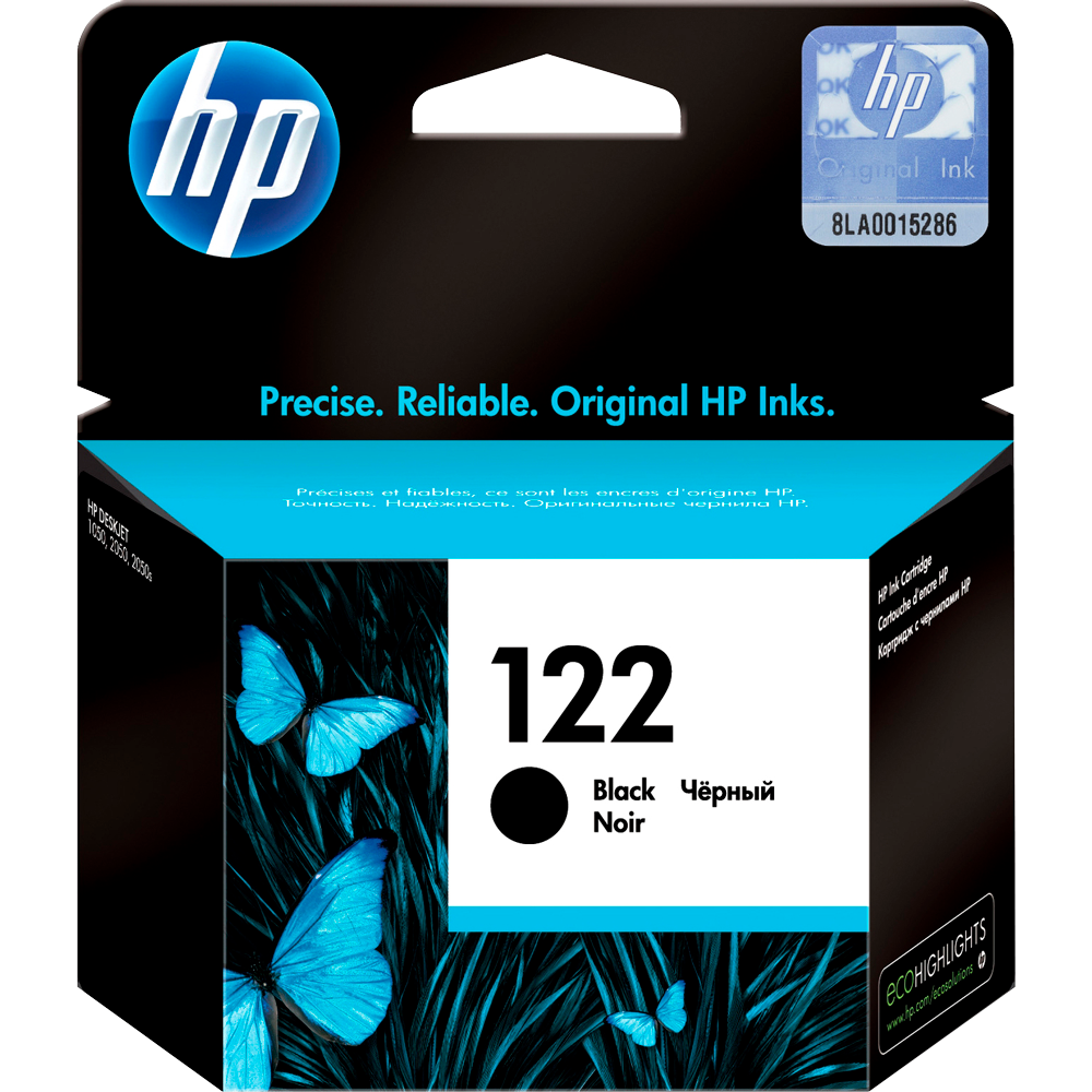 HP CH561HE/CH561HK Картридж №122, Black {Deskjet 1050/2050/2050s, Black}