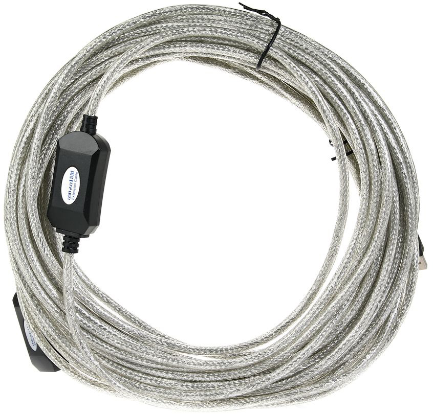 Aopen/Qust Кабель-адаптер USB2.0-repeater, удлинительный активный <Am-->Af> 15м (ACU823-15M) [6938510851338]