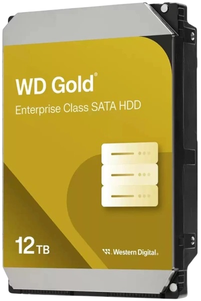 12TB WD Gold  (WD122KRYZ) {SATA III 6 Gb/s, 7200 rpm, 512Mb buffer}