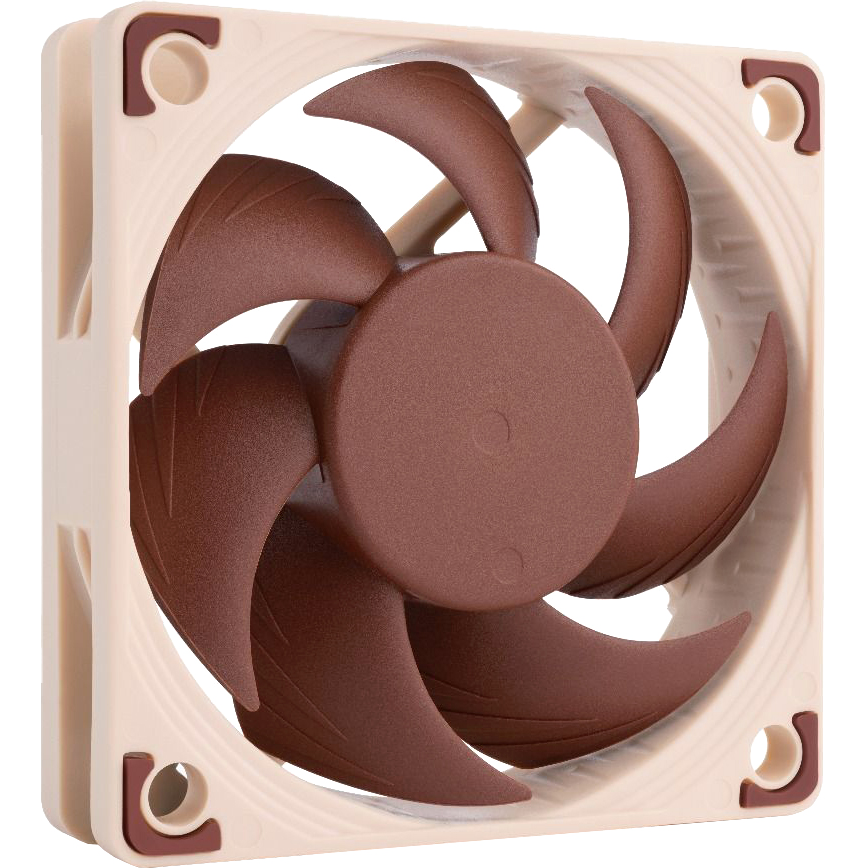 Кулер для корпуса/ Case Cooler Noctua NF-A6x15 5V PWM (60x60x15mm, 4-pin PWM, 23.4CFM, 19.8dBA, 3500RPM, Beige/Brown)