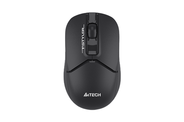 A-4Tech Мышь Fstyler FB12 черный оптическая (1200dpi) беспроводная BT/Radio USB (3but) [1595331]