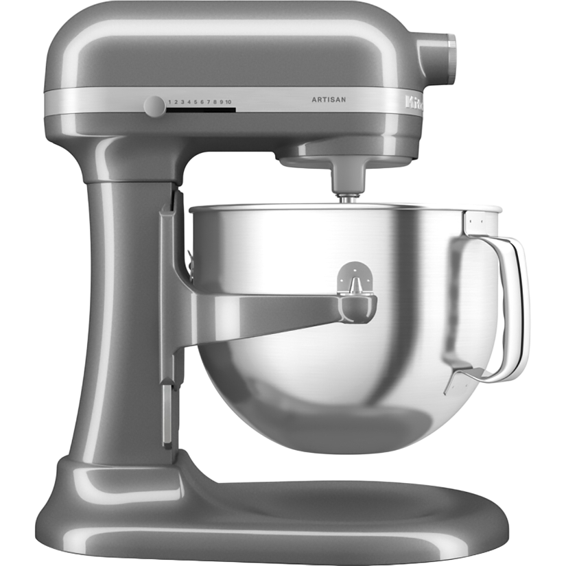 Настольный миксер KitchenAid Artisan с выдвижной чашей 6.6 л, цвет серебристый