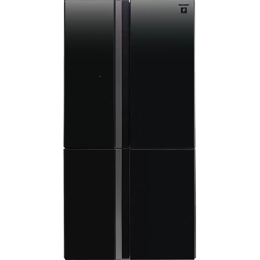 Холодильник Sharp/ Холодильник Sharp, отдельностоящий, ВхШхГ 183x89.2x76.6 см, объем 600 (393+207) л, No Frost, инверторный компрессор, ионизация воздуха, быстрое замораживание, быстрое охлаждение, дезодорирующая система, LED освещение, автоматический льдогенератор, энергоэффективность A, цвет черный