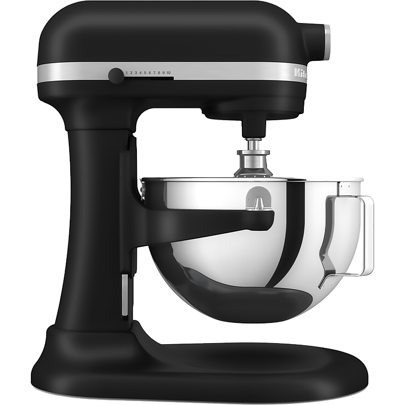 Миксер KitchenAid, настольный, выдвижная чаша, 5.2 л, цвет черный матовый