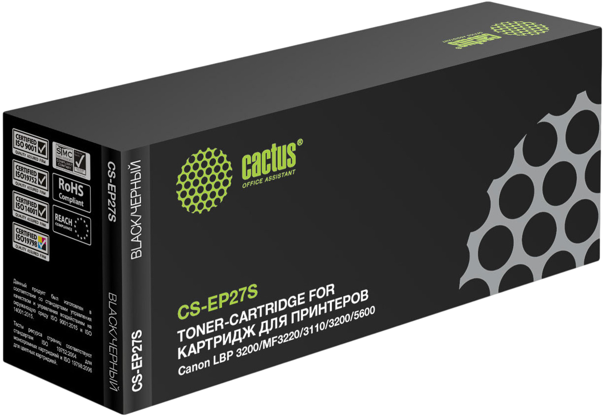 CACTUS EP-27 Картридж (CS-EP27S) для LBP3200 MF3220 Series LaserBase MF3110/3200/5600/5700