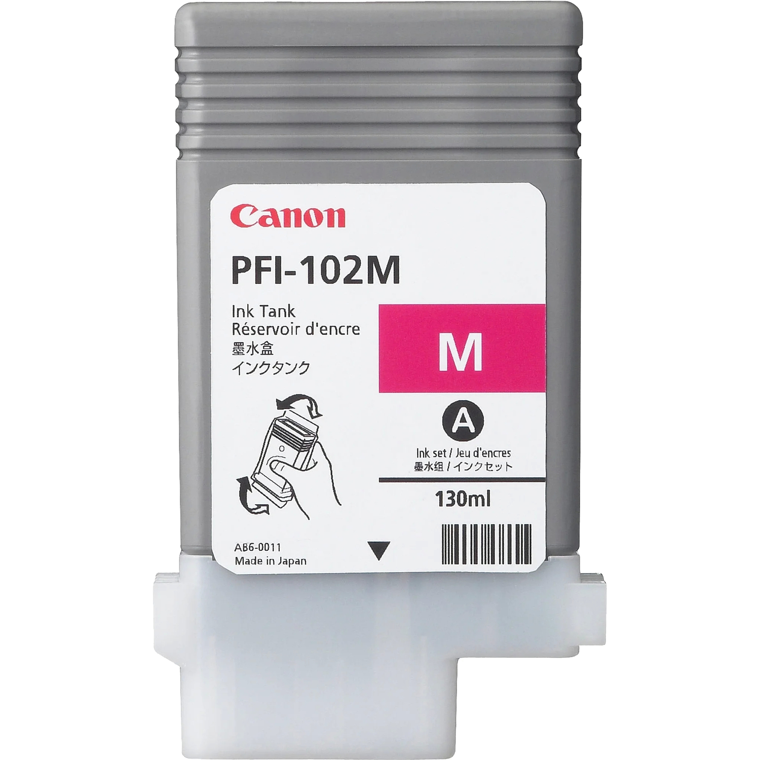 Canon PFI-102M 0897B001 Картридж для Canon imagePROGRAF iPF605, iPF610., iPF650, iPF655, iPF710, iPF755, LP17, iPF510, Пурпурный, 130 мл.