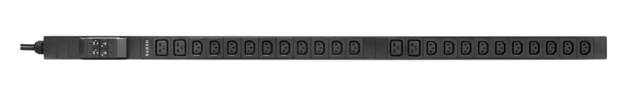 Блок розеток «Nerpa PU» IRON Basic, 0U, single phase, input IEC 60309 230V 32A, outputs (20)C13 (4)C19