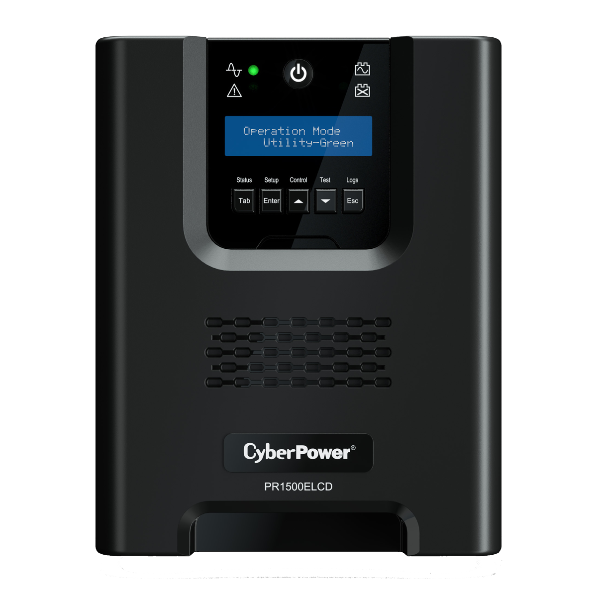 ИБП CyberPower PR1500ELCD {Line-Interactive, Tower, 1500VA/1350W USB/RS-232/EPO/SNMPslot (8 IEC С13), 12В/17 Ач х 2}