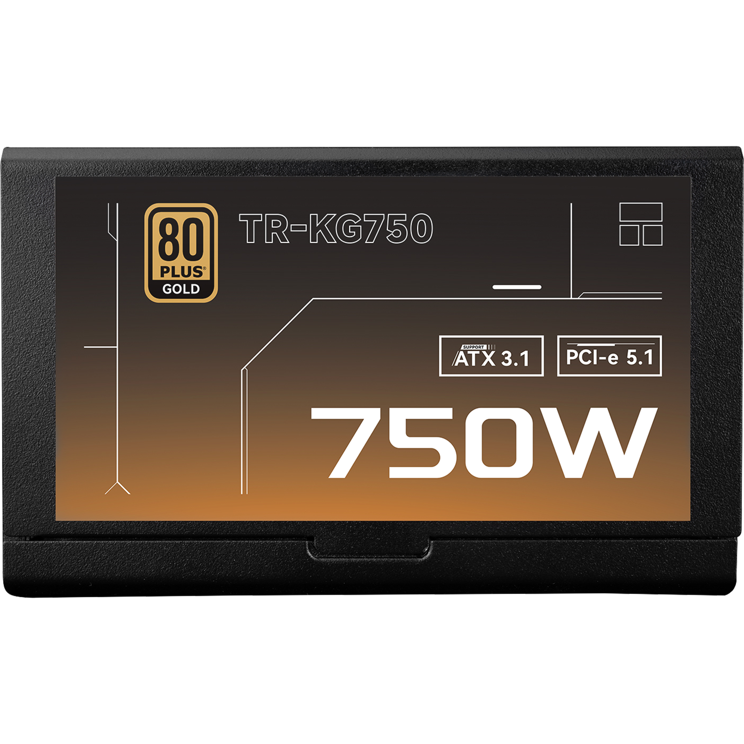 Блок питания 750W/ Power Supply Thermalright, 750W 80+ Gold (ATX, 3.1, PCIe 5.1, Full modular, 1x24(20+4)pin, 2xCPU 8(4+4)pin, 2xPCIe*2 8(6+2)pin, 1x12V-2x6, 8xSATA3, 3xMOLEX4pin, Active, 120x120mm, 150x140x86mm, APFC, OVP, UVP, SCP, OCP, OTP, OPP, black)