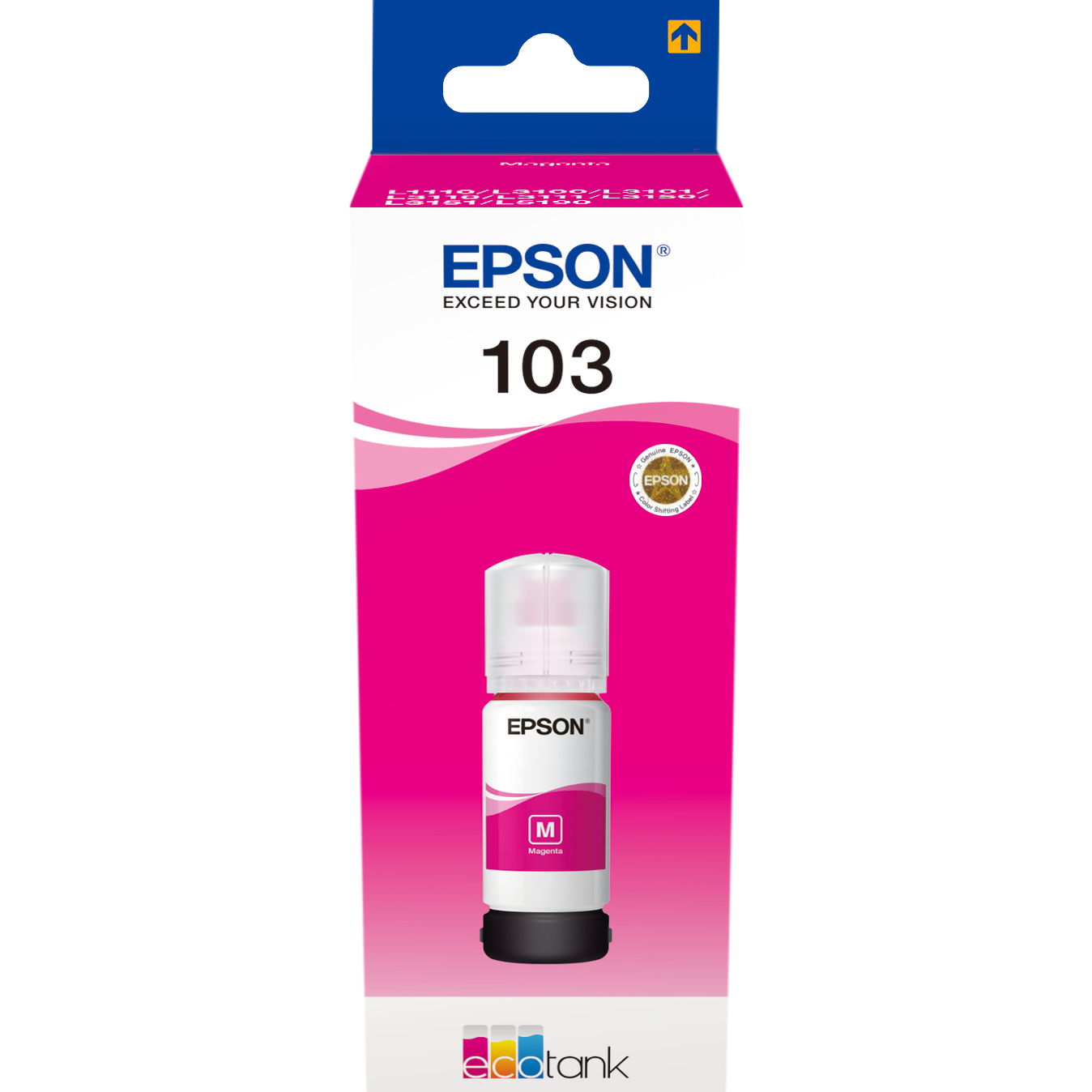 EPSON C13T00S34A  Контейнер 103 с пурпурными чернилами для L1110/L3100/3101/3110/3150/3151, 65 мл.