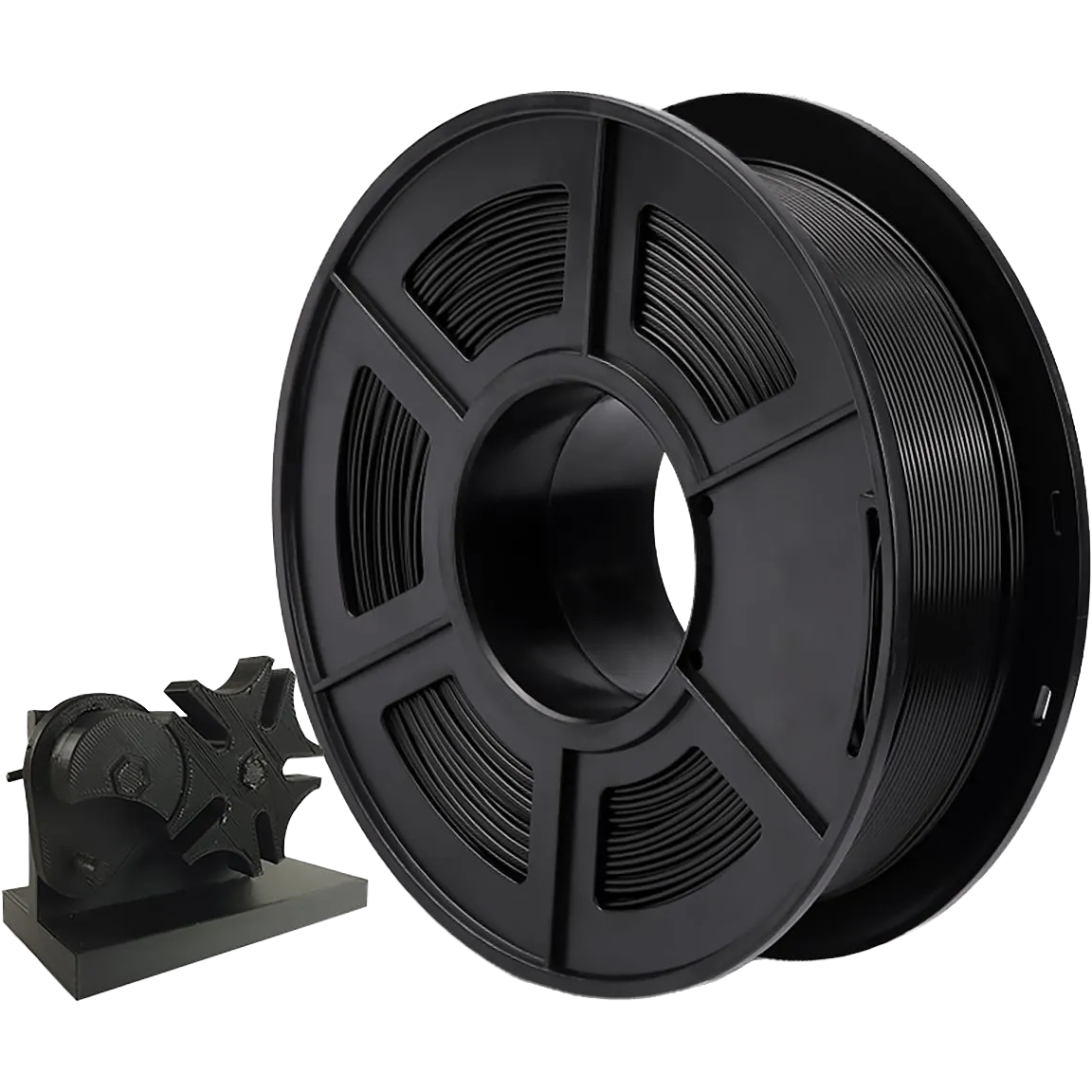 Филамент NVPRINT PLA Black для 3D печати диаметр 1.75мм длина 330 метров масса 1 кг