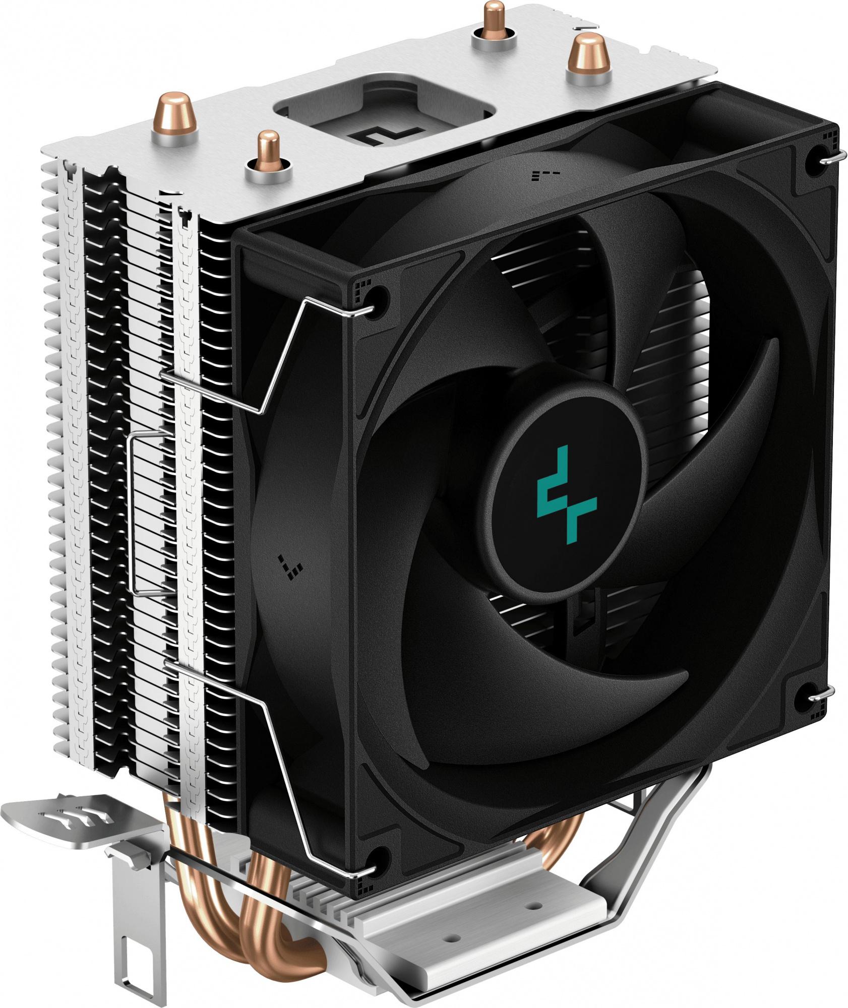 Cooler Deepcool AG200 (100W Intel LGA1700/1200/1151/1150/1155 AMD AM5/AM4 30.5dB 500-3050 rpm 120мм  медь+ алюминий)