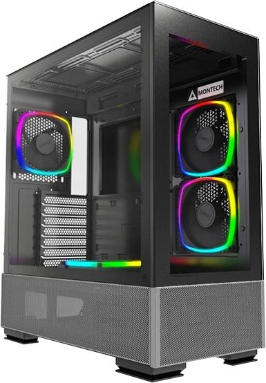 Корпус Montech Sky Two черный ATX 3x140mm 2xUSB3.0 audio bott PSU [SKY TWO BL]