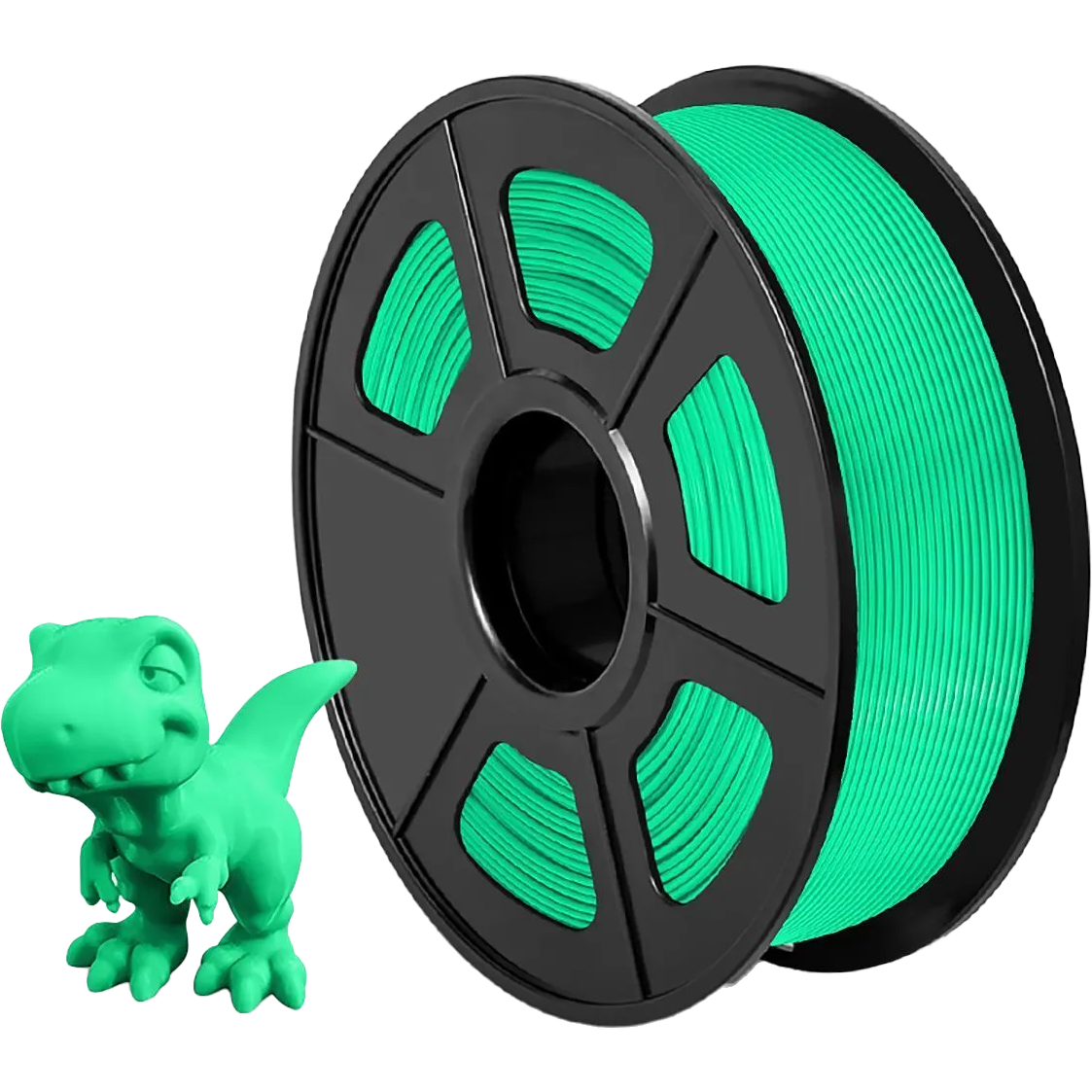 Филамент NVPRINT PLA Green для 3D печати диаметр 1.75мм длина 330 метров масса 1 кг