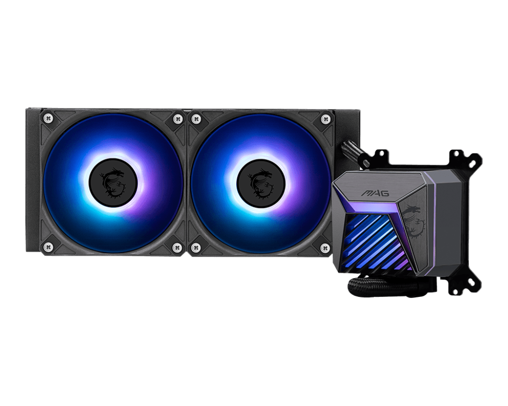 СЖО для процессора MSI MAG CORELIQUID A15 240 Soc-1700/1851/AM4/AM5 2xARGB Fan (306-7ZWAA11-L80)