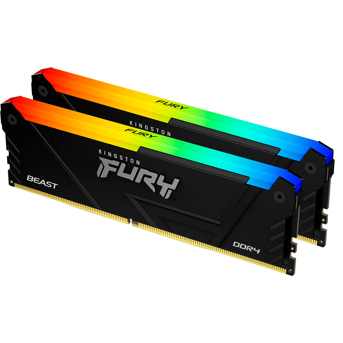 Kingston DDR4 DIMM 32Gb PC28800 3600MHz  Fury Beast RGB Black (KF436C18BB2AK2/32)