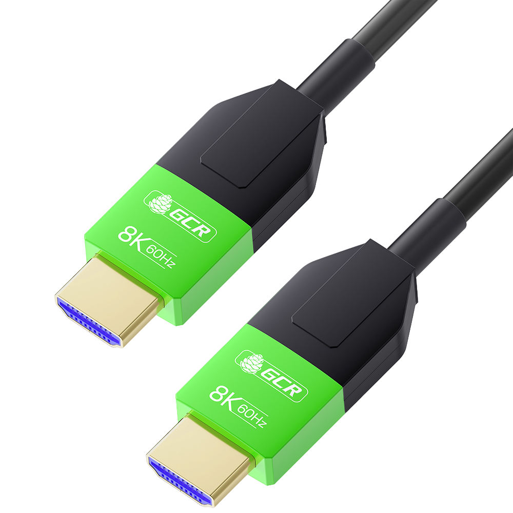 GCR PRO Кабель 50.0m оптический HDMI 2.1 8K 60Hz, 4K 144Hz, высокоскоростной 48.0 Гбит/с, черный