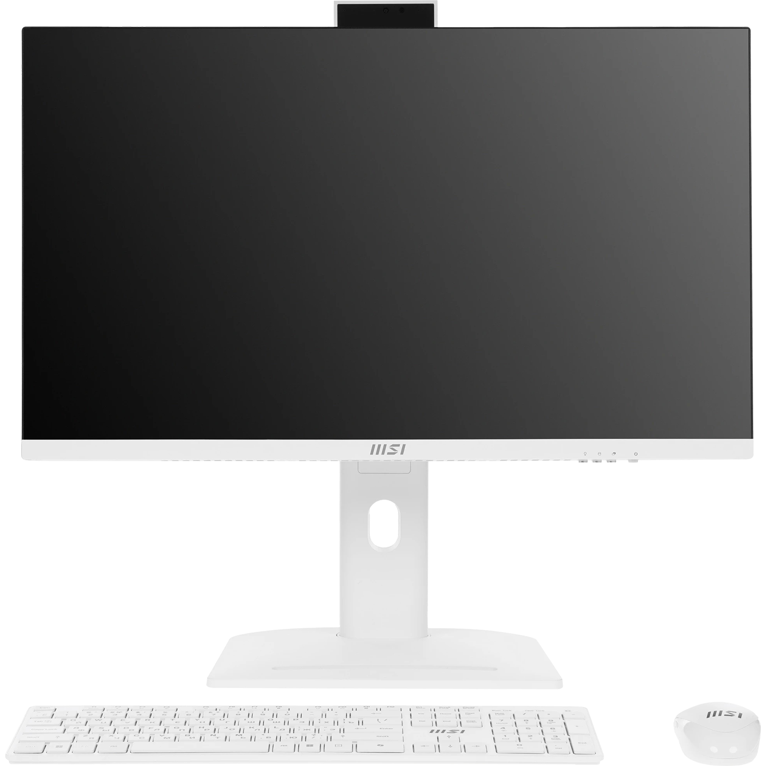 Моноблок/ MSI Modern AM273QP AI 1UM-097XRU   27"(2560x1440 IPS (100Hz))/Intel Core Ultra 5 125H(1.2Ghz)/16384Mb/512PCISSDGb/noDVD/Int:Intel Arc Graphics/Cam/BT/WiFi/war 1y/8.05kg/White/noOS + Wireless KB+M
