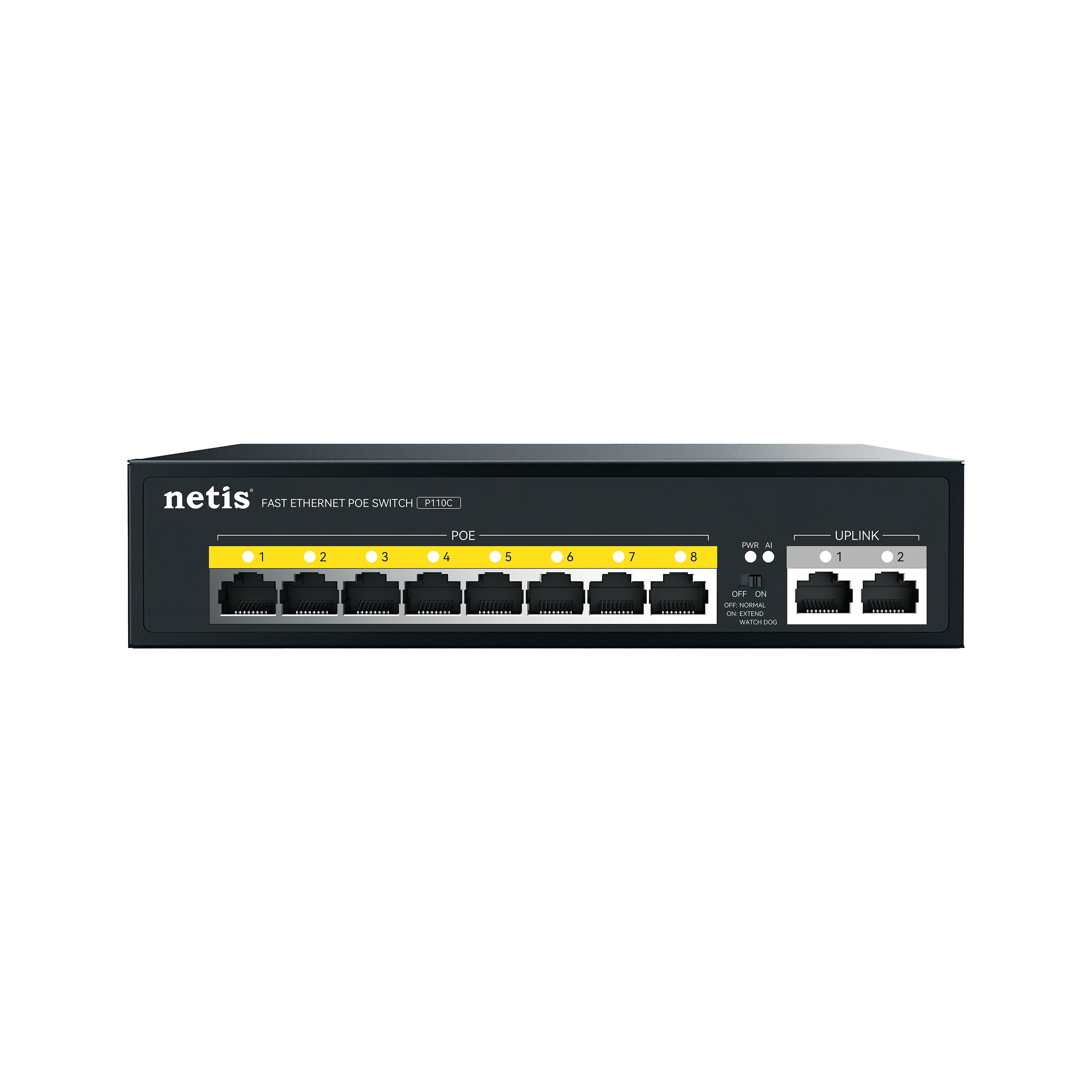 Коммутатор/ Коммутатор Netis P110C (L2) 10x100Мбит/с 8PoE+ 120W неуправляемый