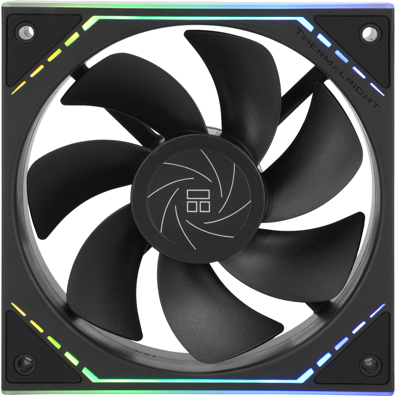 Кулер для корпуса/ Case Cooler Thermalright TL-M12R Reverse (124x120x25mm, 4-pin PWM, ARGB, 42.6CFM, 23.2dBA, 1500RPM, Black)