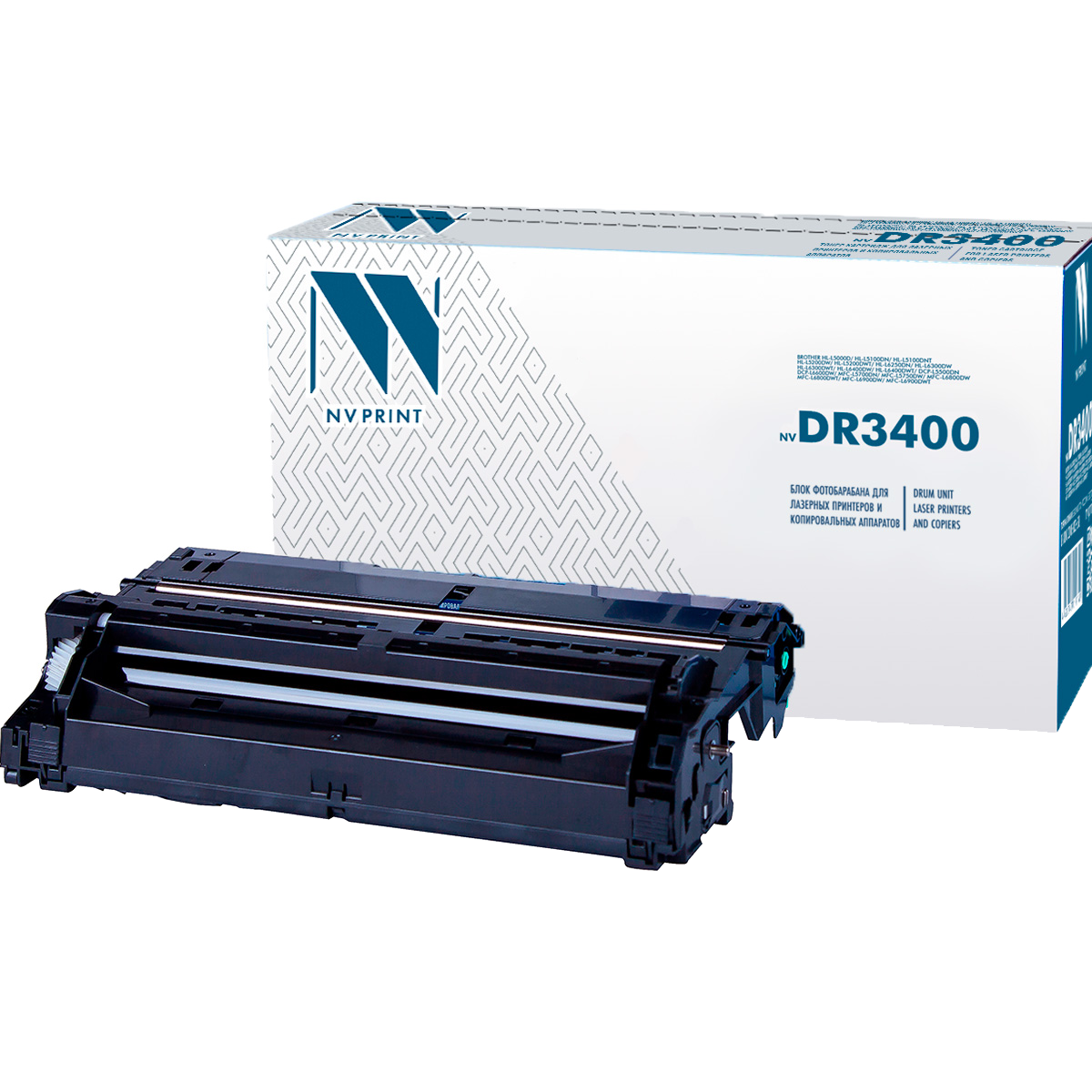 NV Print DR-3400 Фотобарабан для  Brother HL-L5000D/L5100/L5200/L6250/L6300/L6400/DCP-L5500/L6600/MFC-L5700/L5750/L6800DW (30000k)