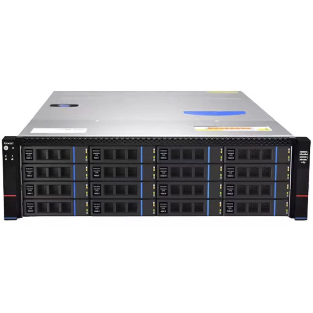 Серверный корпус/ Gooxi RMC3116-670-HSE-D 3U 16bay chassis ,Expander backplane rear 2*2.5"SAS/SATA 1300W 1+1 EU power cables rail kit