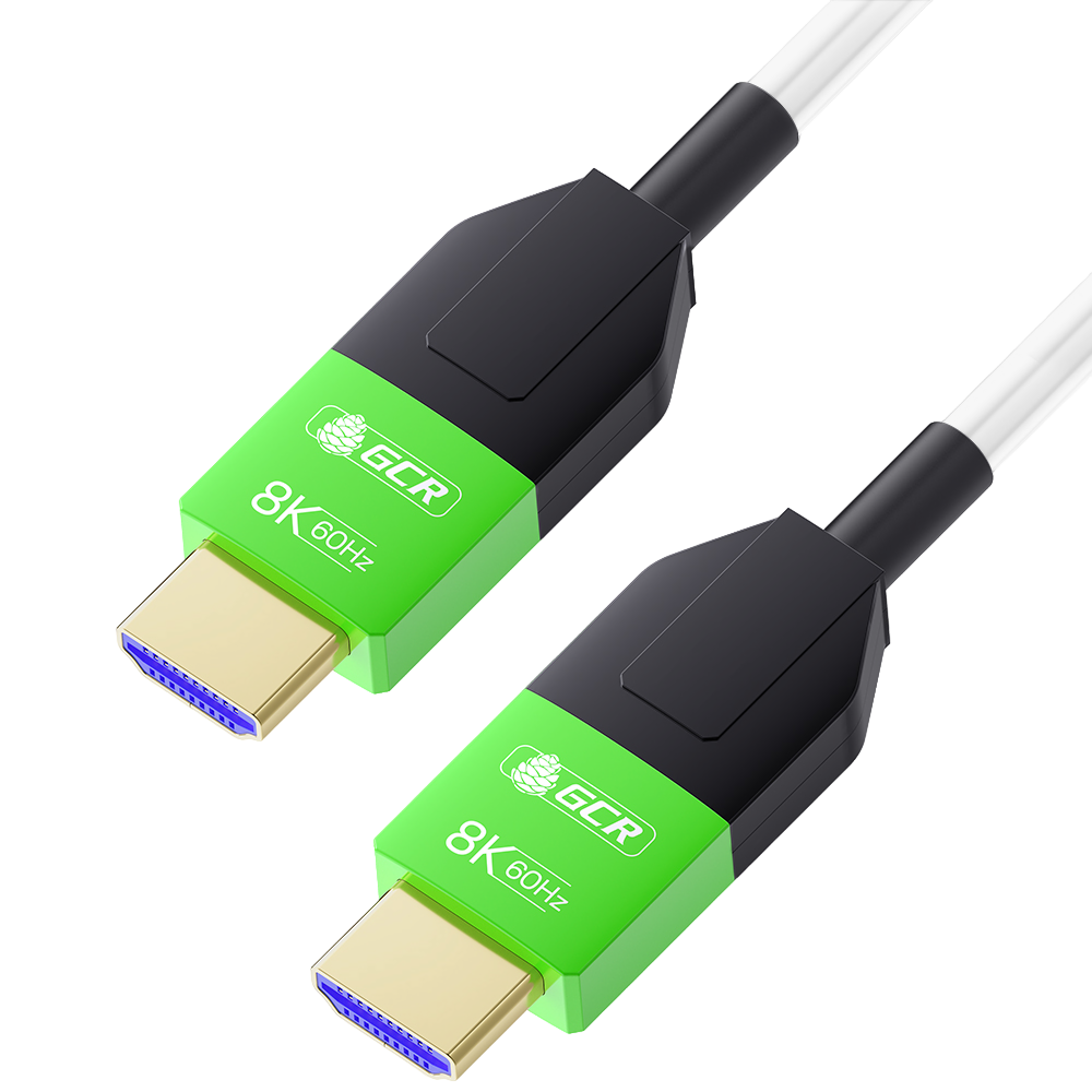 GCR Кабель 3.0m оптический HDMI 2.1 8K 60Hz, 4K 144Hz, высокоскоростной 48.0 Гбит/с, белый