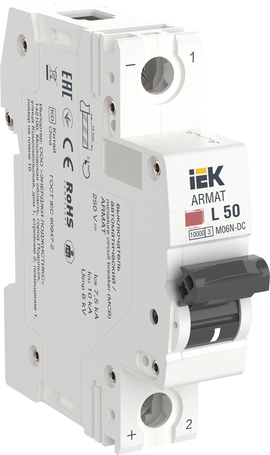 ARMAT Авт. выкл. M06N-DC 1P L 50А IEK
