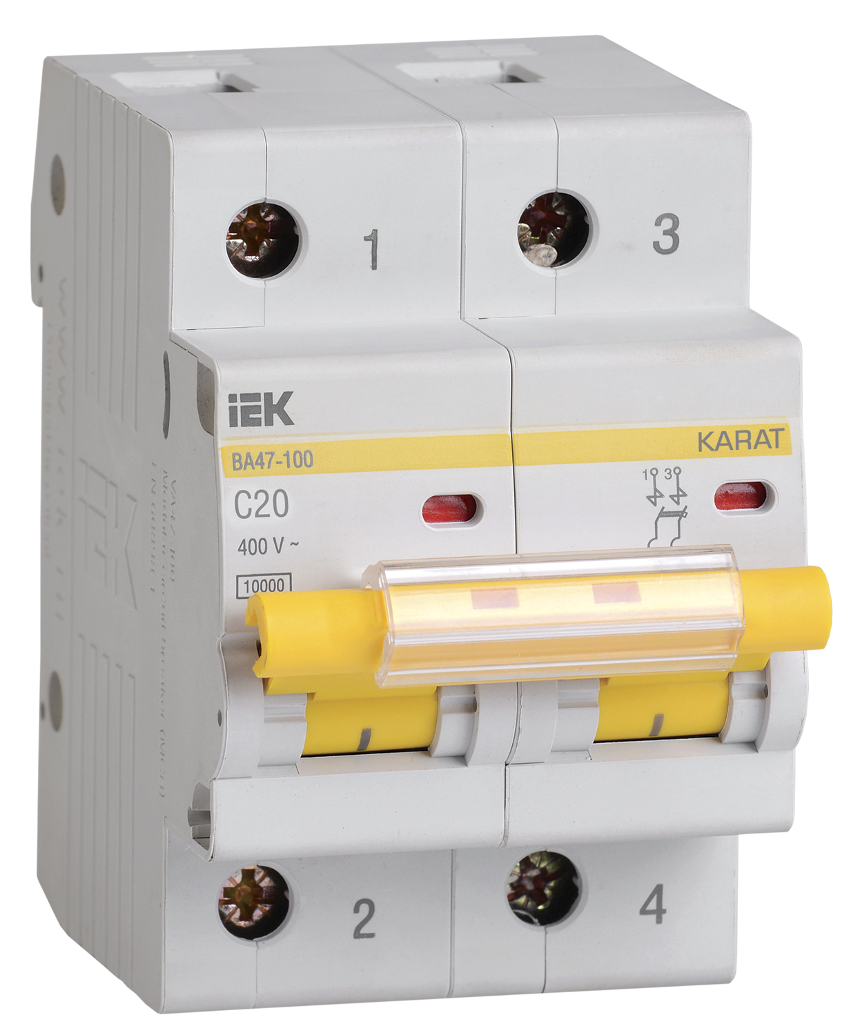 KARAT Авт. выкл. ВА47-100 2P C 20А 10кА IEK