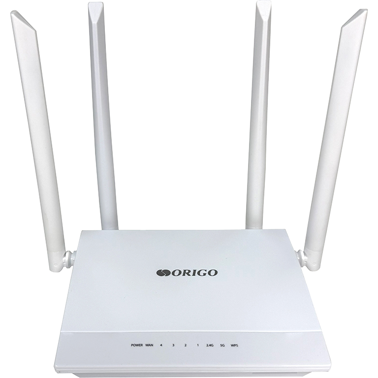 ORIGO OWR1240ACG/A1A Гигабитный Wi-Fi маршрутизатор AC1200, 2.4/5ГГц, 1000Base-T WAN, 4x1000Base-T LAN