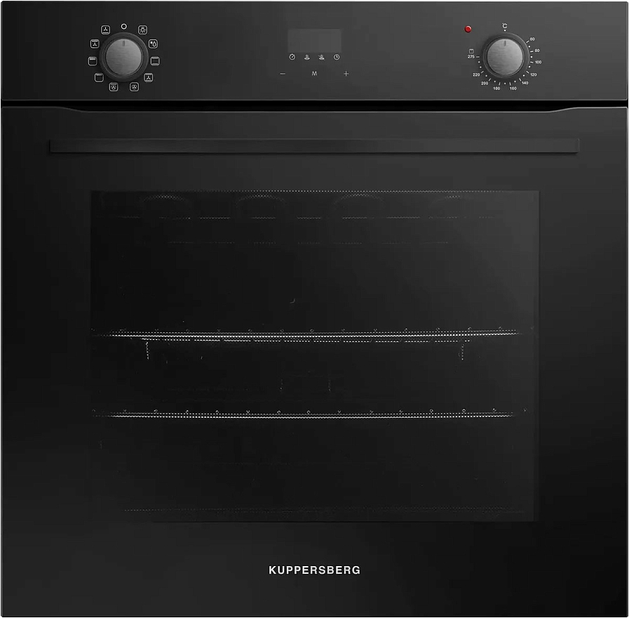 Встраиваемый духовой шкаф KUPPERSBERG/ KITCHEN RETAIL / Встраиваемый духовой шкаф KUPPERSBERG, High-Tech, объем 72 л, 10 режимов, макс. темперутара 275 градусов, поворотное/сенсорное управление, дисплей, телескопические направляющие на 1 уровень, энергоэффективность А, цвет черный