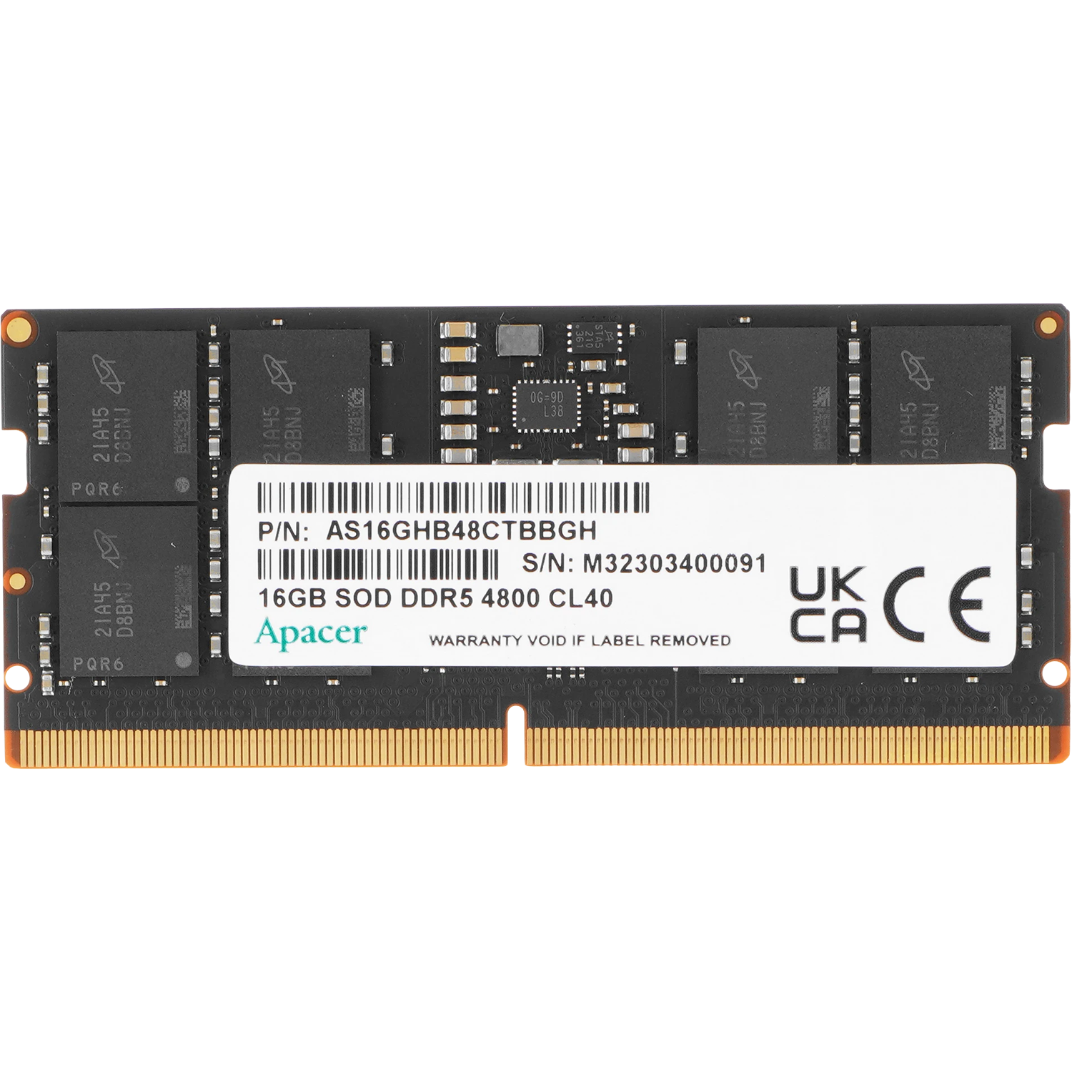 Apacer DDR5 SODIMM 16Gb 4800MHz FS.16G2A.PTH CL40