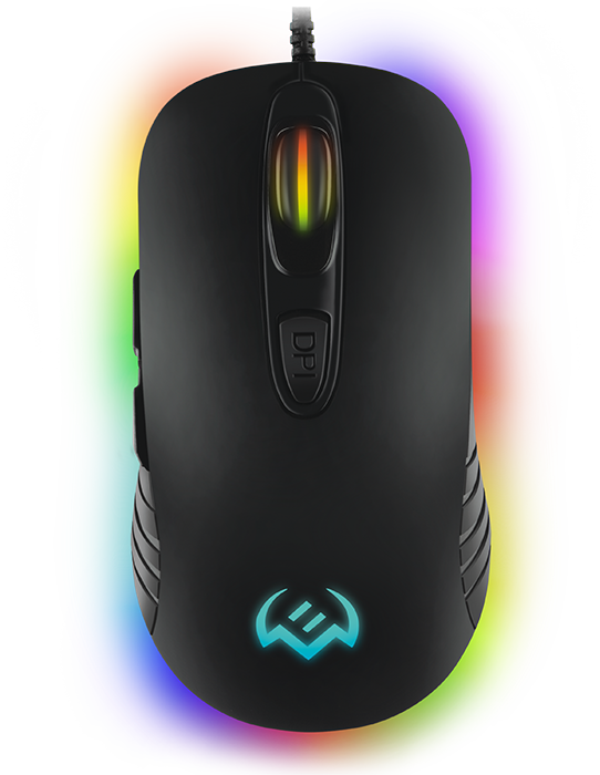 Игровая мышь Sven RX-G820 (6+1кл. 200-4800 DPI, ПО, SoftTouch, RGB-подсветка, игров. упак)