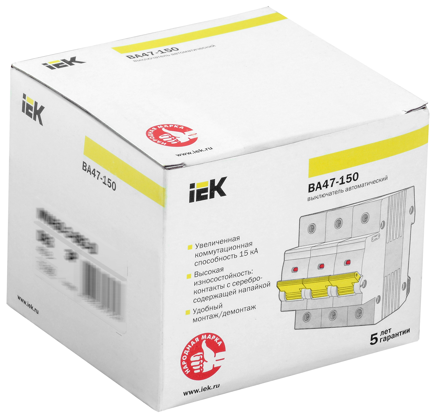 KARAT Авт. выкл. ВА47-150 3P D 80А 15кА IEK