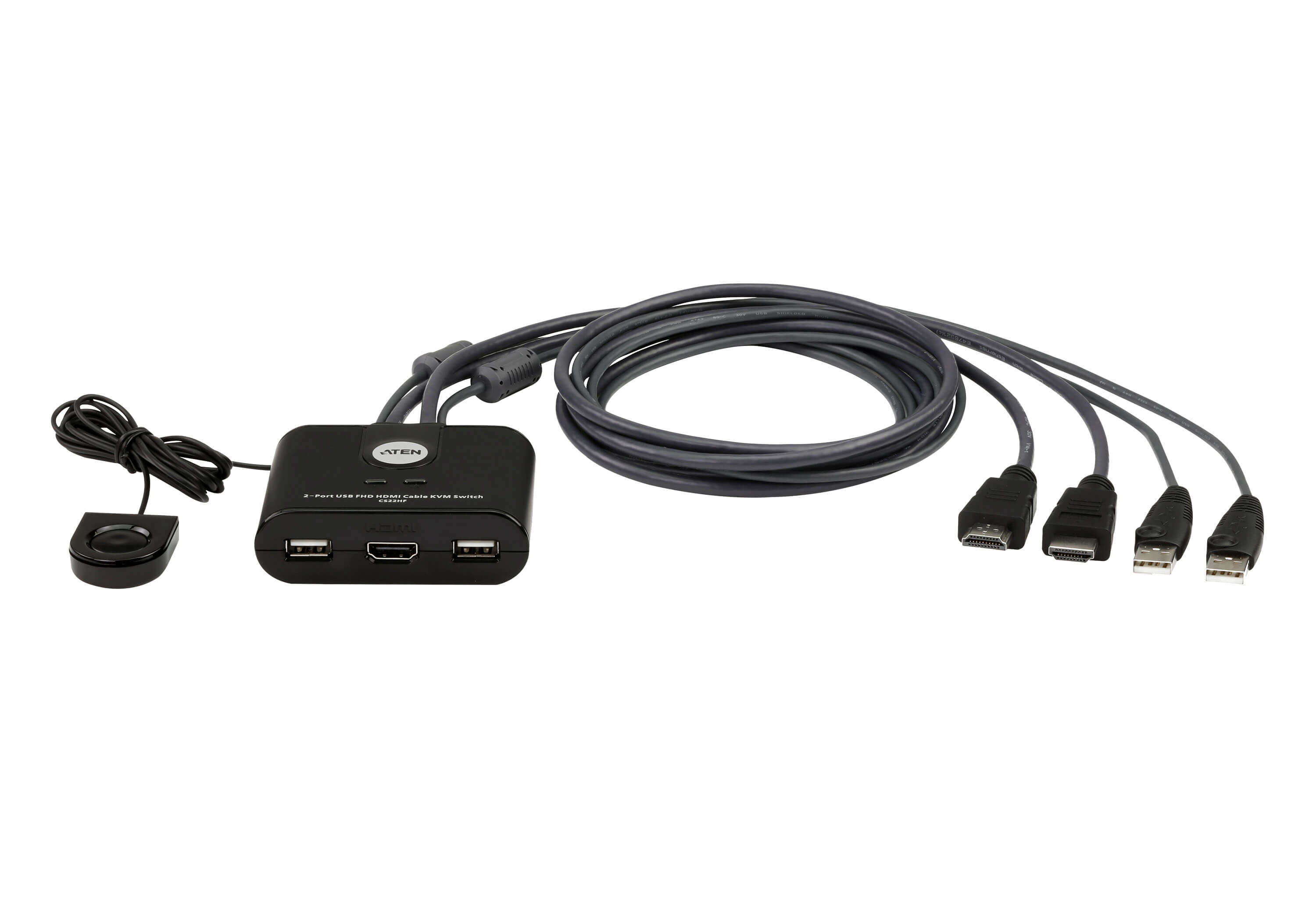Переключатель/ 2-Port USB FHD HDMI Cable KVM Switch (CS22HF/CS22HF-AT)