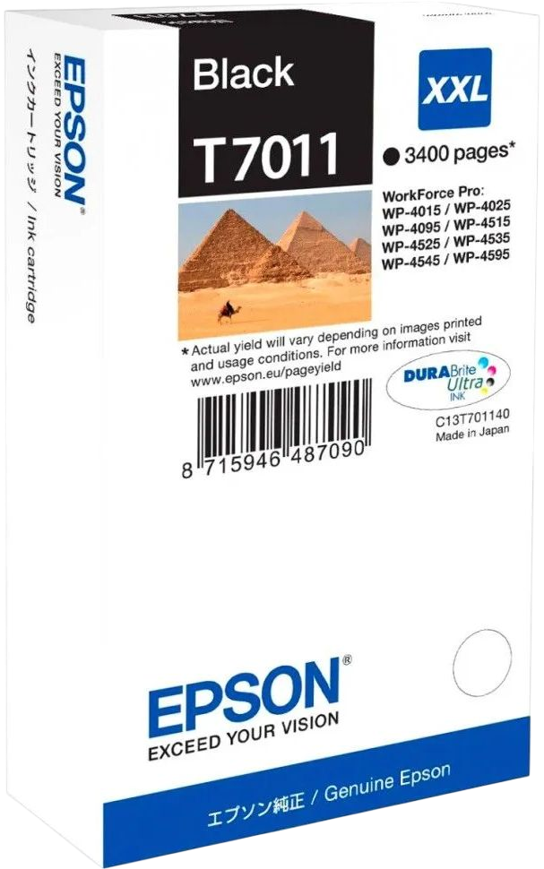 Картридж/ Epson WP 4000/4500 Series Ink XXL Cartridge Black 3.4k