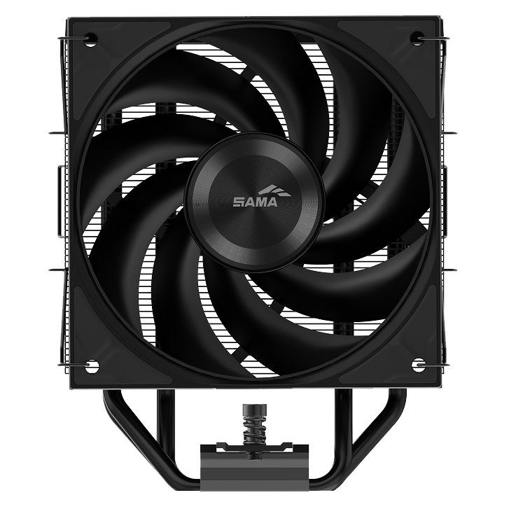 Кулер для процессора/ CPU Cooler SAMA A40 (240W, 4-pin PWM, 152mm, 4x6mm, 1x120mm, 78CFM, 29dBA, 2200RPM, S: 1851/1700/1200/115X, AM5/AM4, black)