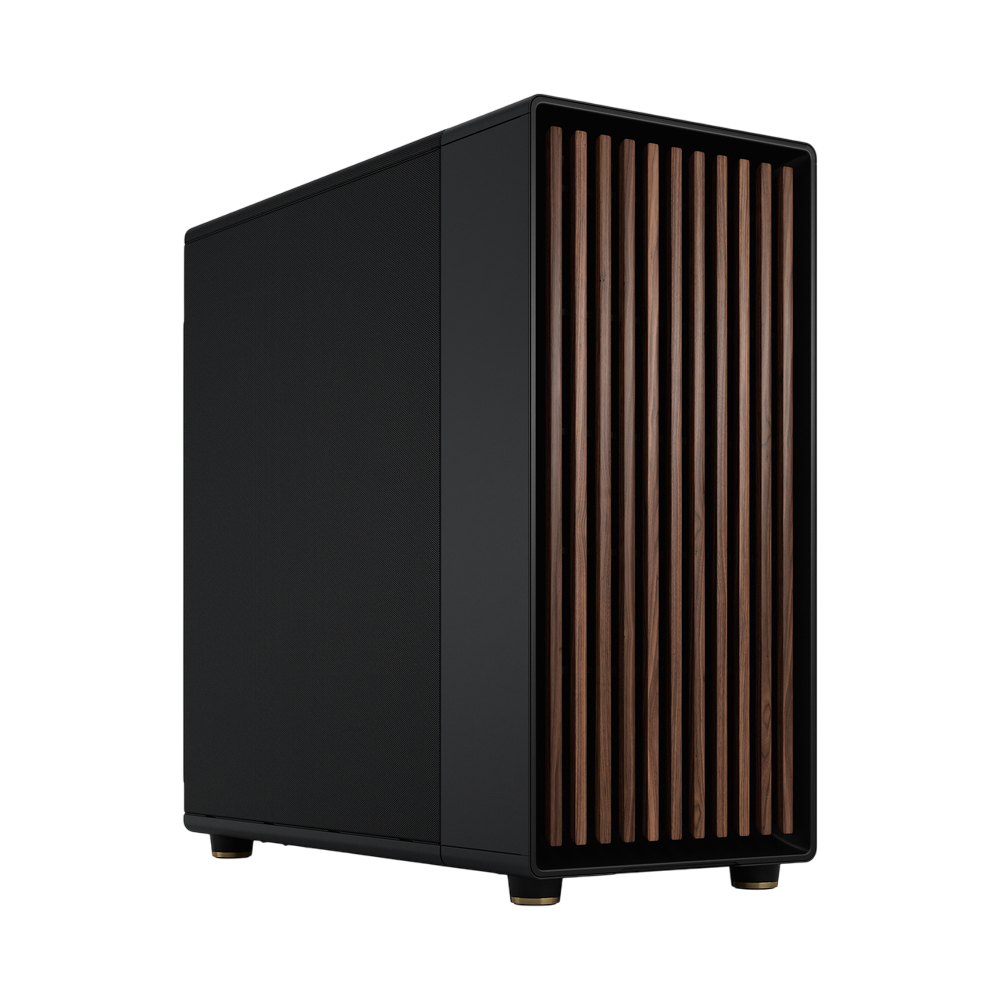 Корпус без блока питания/ Case Fractal Design North XL, Full-Tower, 3x140mm, 2xUSB-A 3.0 + 1xUSB 3.2 Type-C E-ATX, ATX, mATX, mITX Wood panel Charcoal Black