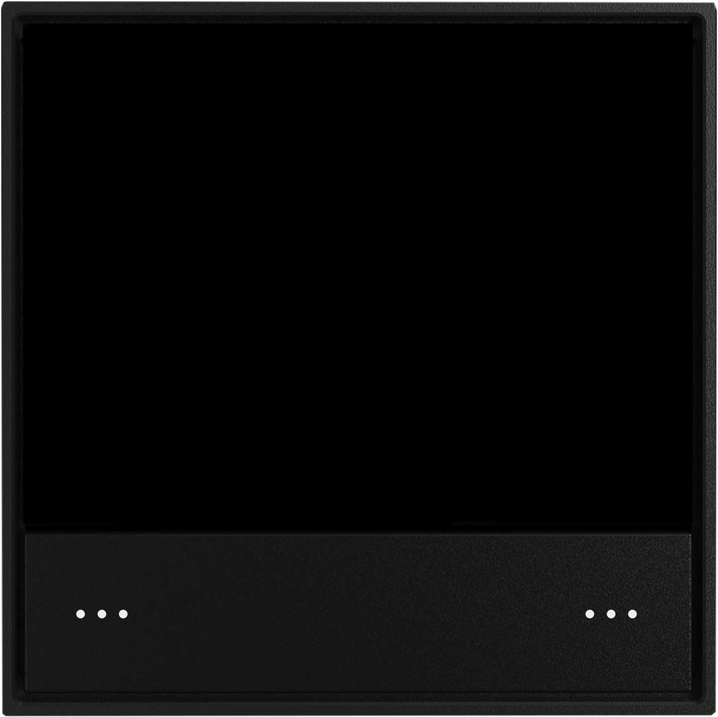 Donel KNX стандартная сенсорная панель, черная черепаха. Серия устройств: DKNX