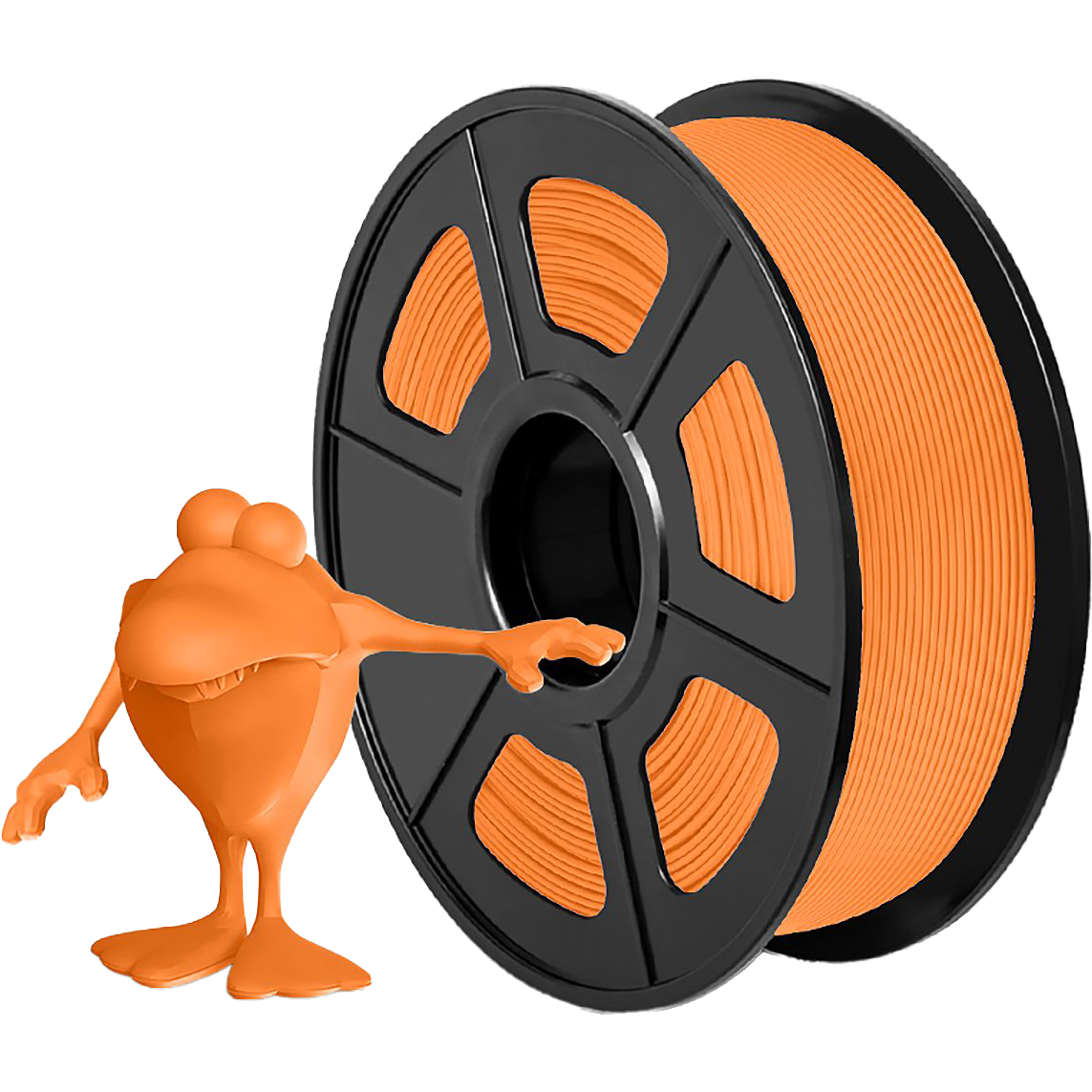 Филамент NVPRINT PLA Matte Orange для 3D печати диаметр 1.75мм  длина 330 метров  масса 1 кг