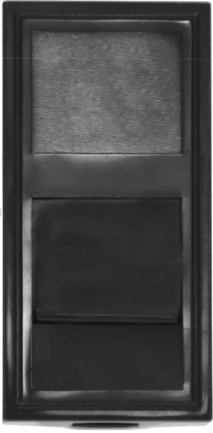 Donel Розетка DEC RJ45 UTP кат.6a, 1мод., черн. (22.5х45мм)