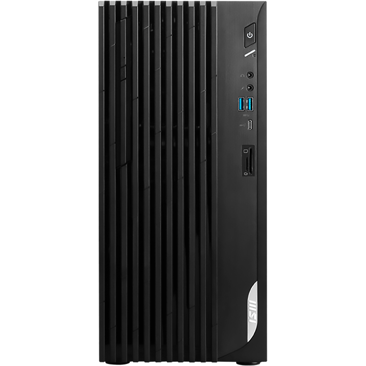 MSI PRO DP180 14A-1417XRU  Intel Core i7 14700F(2.1Ghz)/16384Mb/1024PCISSDGb/noDVD/Ext:NVIDIA GeForce RTX 5070(12288Mb)/BT/WiFi/war 1y/7.59kg/Black/noOS