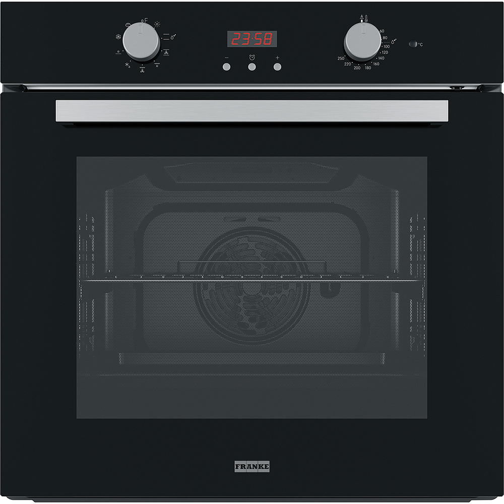 Духовой шкаф Franke FSL 86 H BK/ Best, Электрический духовой шкаф, 60 см, серия SMART LINEAR, 71л, дисплей, эмаль легкой очистки, черный