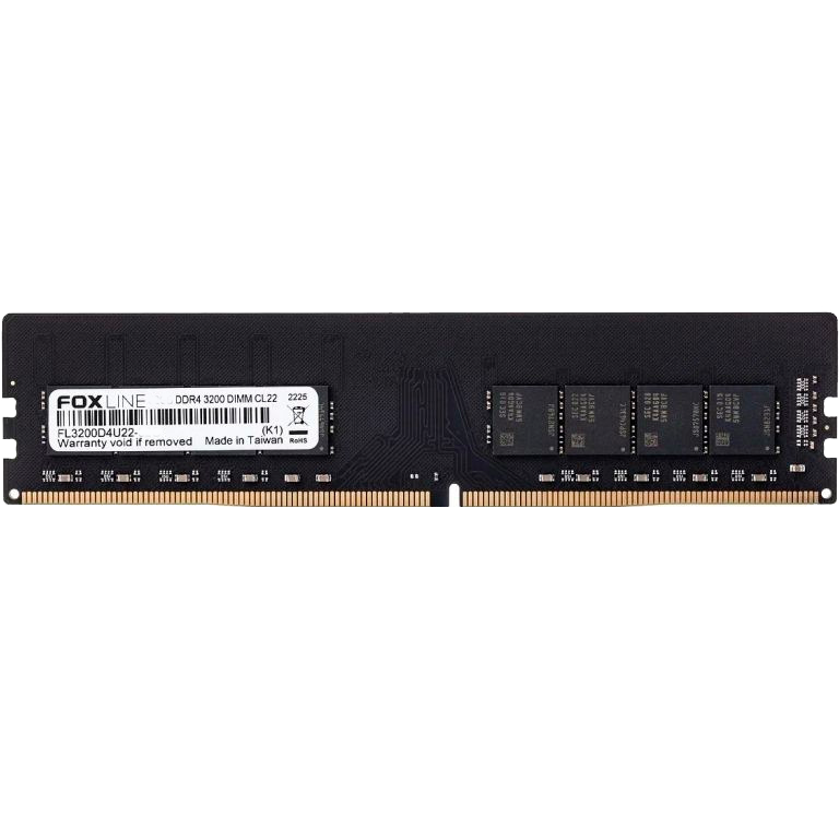Foxline DDR4 DIMM 16GB FL3200D4U22-16G  PC4-25600, 3200MHz