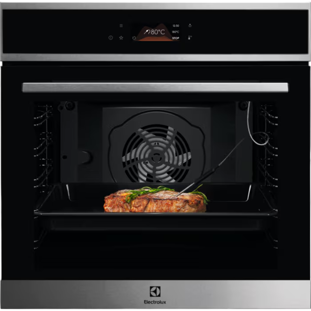 Встраиваемый духовой шкаф ELECTROLUX/ Электрический духовой шкаф с конвекцией, сенсорное управление,объем 72 л, 11 режимов, автопрограммы, очистка пиролитическая, 3 стекла в дверце, направляющие проволочные+Телескопические направляющие TR2LV, термощуп,нержавеющая сталь
