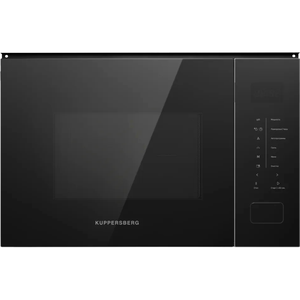 Встраиваемая микроволновая печь Kuppersberg/ Встраиваемая микроволновая печь Kuppersberg, ВхШхГ 389х595х379, объем 25 л, мощность 900 Вт, 5 уровней мощности, гриль, 8 автоматических программ, размораживание, сенсорное управление, цвет черный